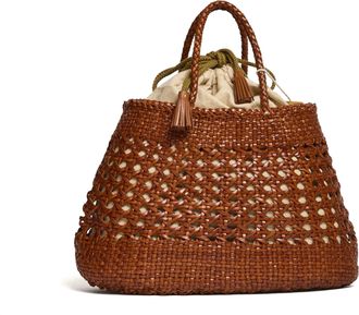 Dragon Diffusion Santa Cano Cotton Cannage Woven Tote Bag