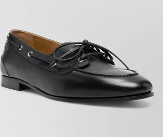 Bally boat lace shoes metal eyelets round toe