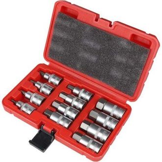OEM Juego De 12 Llaves Allen De 1/2, 6 Puntas, 5, 6, 7, 8, 10, 12, 14, 16, 17, 18, 19, 22 Mm, Con Estuche De Pl&aacute;stico, Juego De Llaves Allen De 1/2 Para