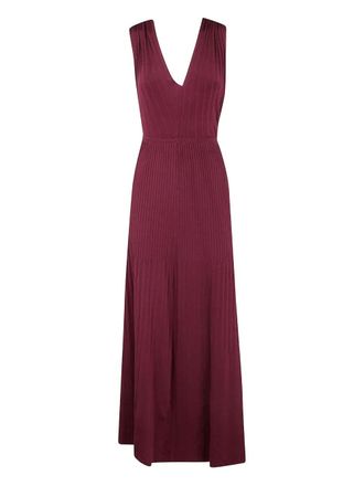 Twin-Set wrap maxi dress - women - Viscose/Polyamide - L - Red