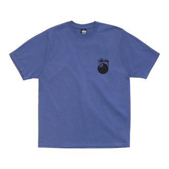 St&uuml;ssy Heren, Tops, Blauw, Maat: S Katoen