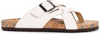 Muk Luks Womens Tanner Terra Turf Sandal In White