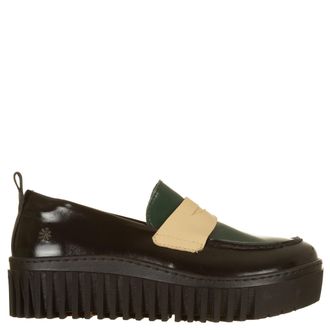 Art Company 1530S Shinny Tassel Black-Jungle/Brighton Multicolour, Black Cream and Green, 8.5 UK