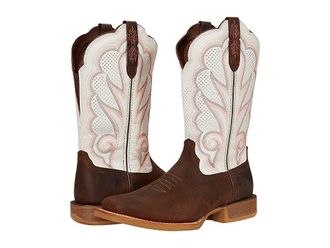 Durango Lady Rebel Protm White Ventilated 12 Womens Shoes Trail Brown/White : 10 B - Medium, Leather