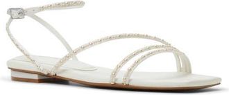 Aldo Marjorie Ankle Strap Sandal in White at Nordstrom, Size 8.5