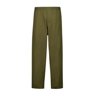 Prada Broeken, Heren, Groen, M, Katoen, Rechtvallende Poplin Broek