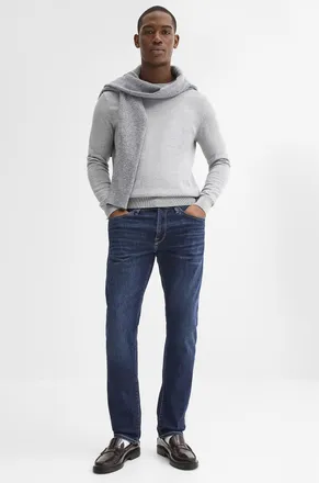 Mavi Mens Marcus dark blue jean Straight, slim fit