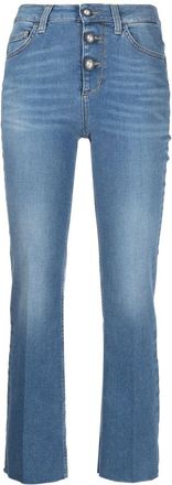 Liu Jo mid-rise cropped jeans - women - Cotton/Polyester/Elastane - 29 - Blue