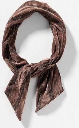 Anthropologie Velvet Twist-Top Wire Headband