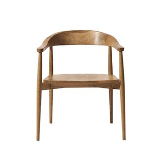 Swoon Editions Swoon | Olsen | Dining Chair | Mid-Century Style | Brown | Mango Wood | W: 61 cm D: 59 cm H: 74 cm