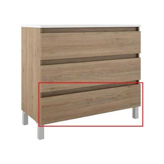 Adema Chaci PLUS Badkameronderkast Service Onderdeel - 100cm - onderste lade - binnenlade linnen - voor SW892699 - eiken