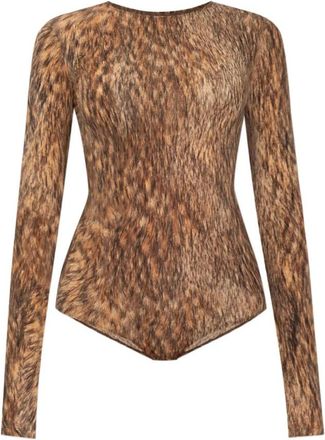 Maison Margiela Body - Dames - Bodies - Bruin - L - Tops