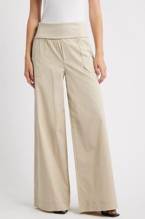 Wit & Wisdom Ultra Skyrise Wide Leg Pants in Seashell at Nordstrom Rack, Size X-Large