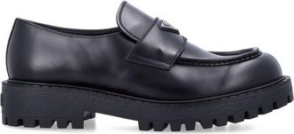 Prada Black Logo Loafers