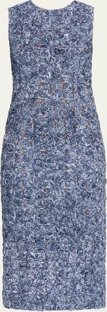 Michael Kors Tie-Dye Soutache Lace Midi Dress