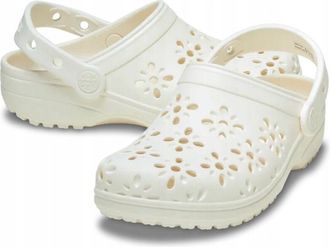 OEM Zueco Crocs Classic Floral Con Recortes 210927 M7 I Eu 3940 I W9 Chalk