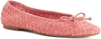 Dune London Heat Leather Ballet Flat in Red at Nordstrom, Size 10Us