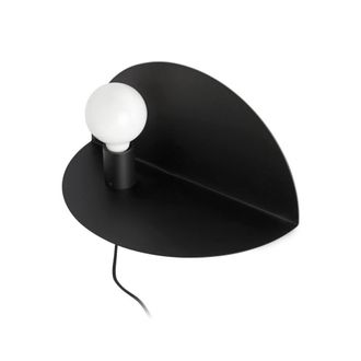 Netlighting Nit Left Black Wall Lamp Shlelf