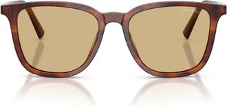Miu Miu Sunglasses Mub03 S 26 E10 R Striated Tobacco/Yellow Women