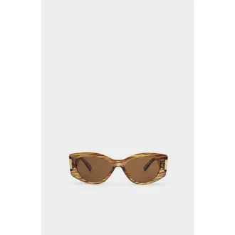 Katie Loxton Rimini Sunglasses in Striped Brown Transparent at Nordstrom