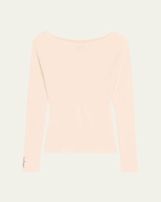 Altuzarra Lee Boat-Neck Long-Sleeve Cashmere Sweater