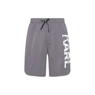 Karl Lagerfeld Heren, Badkleding, Grijs, Maat: M