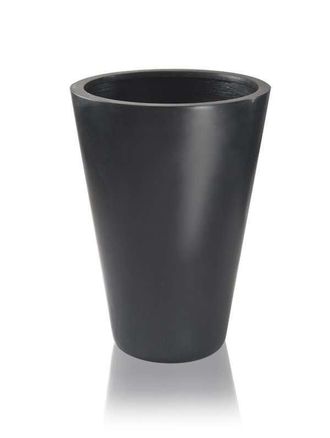 PRIMROSE Polystone Calgary Black Tall Indoor Outdoor Garden Planter 89cm