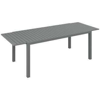 OUTSUNNY Mesa de jard&iacute;n 240x94x73 cm gris oscuro