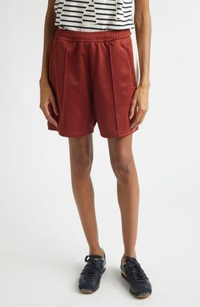 Wales Bonner Motion Piped Jersey Track Shorts in Rust /Ivory at Nordstrom, Size Xx-Small