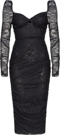 Pinko Pinko, Dames, Jurken, Zwart, Maat: S