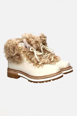 Montelliana Womens Clara Shear Boot In Off White