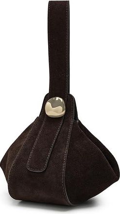 Madewell Suede Organic Drop Hand Held Shoulder Womens Handbags Dark Carob