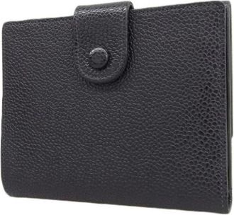 Chanel Pre-owned Wallets, female, Black, Size: ONE SIZE Pre-owned Leather Wallet