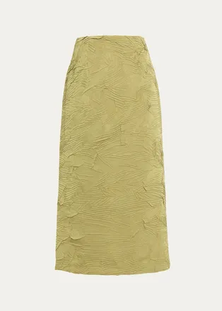 Ulla Johnson Inez High-Waist Pencil Midi Skirt