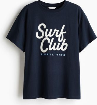 H&M Oversized T-Shirt - Blue