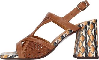 Chie Mihara Sandalen met hoge hak - Dames - Sandalen met hakken - Veelkleurig - 36 EU - Leer - Schoenen