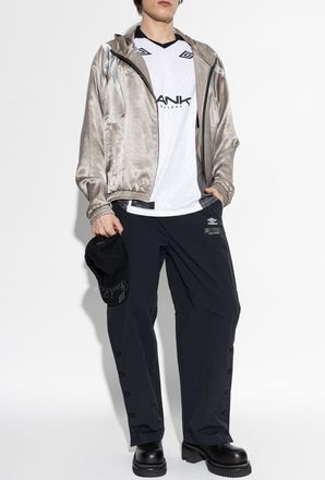 Umbro Trousers With Buttons On The Legs, Mens, Black