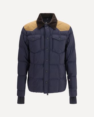 Moncler Piumino da Sci Geltech con bordo in velluto a coste Man 5