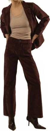 Velvet Heart Becker High-Rise Corduroy Pant In Deep Plum