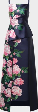 Kay Unger Blaire Hydrangea Walk-Thru Gown