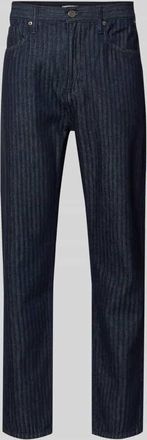 Armedangels Armedangels Tapered Fit Jeans aus reiner Bio-Baumwolle Modell HERRINGBONE in Marine, Gr&ouml;&szlig;e 29/32