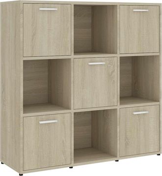 vidaXL Vidaxl - Estanter&iacute;a Madera Contrachapada Color Roble Sonoma 90x30x90 Cm