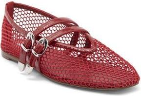 Steve Madden Lissa Mesh Mary Jane Flat in Red Multi at Nordstrom Rack, Size 8.5