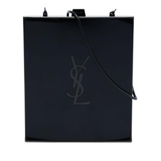Saint Laurent Pre-owned Saint Laurent Acrylic Tuxedo Box Clutch on Chain Ladies Q8FLX3UXBMK8BEUO