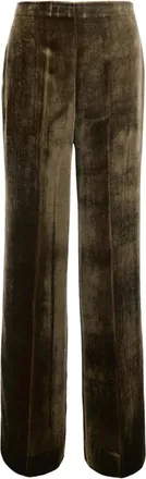 P.A.R.O.S.H. P.a.r.o.s.h., Broeken, Dames, Bruin, XS, Oversized Fluwelen Broek