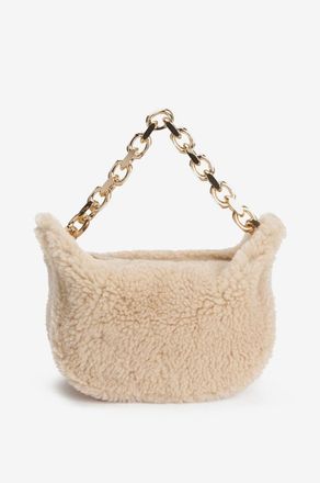 Fabiana Filippi Schultertasche aus Shearling Eyelet Mini