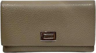Fendi Pre-owned Wallets, female, Beige, Size: ONE SIZE Pre-owned Peekaboo Leather Long Wallet