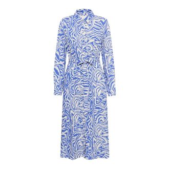 Part Two Shelby PW Jurk - Dames - Shirt Kleedjes - Blauw - XS - Kleedjes