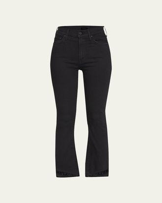 Mother The Insider Crop Step Fray Jeans