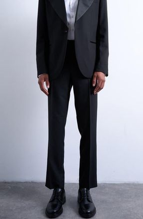 Topman Slim Suit Pants in Black at Nordstrom, Size 28